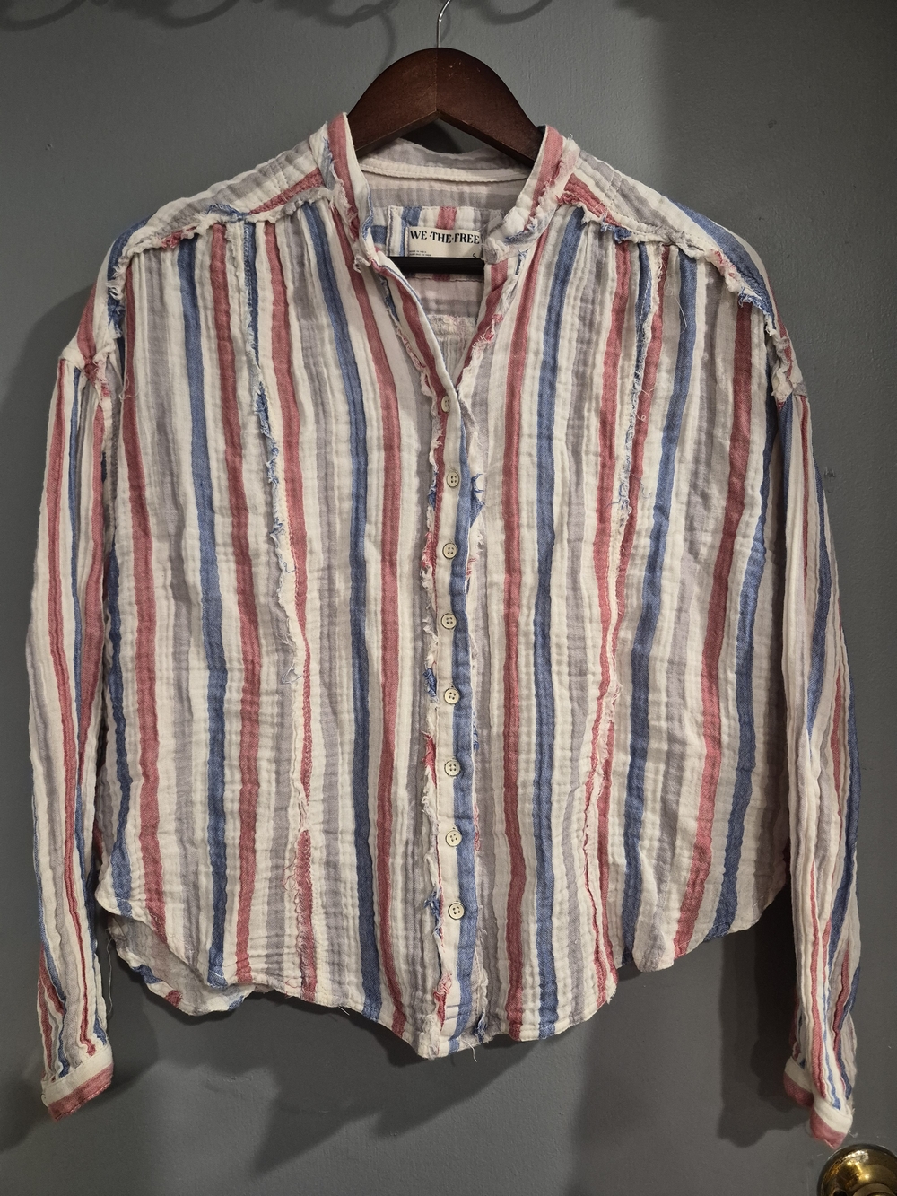 We The Free Striped Valley Double Cloth Shirt